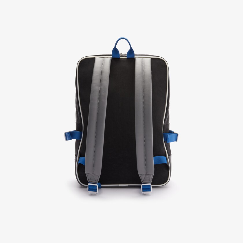 Mochilas Lacoste Masculino Cinzentas Azuis LCST Colorblocked Coated Canvas Square IR4-05030J5