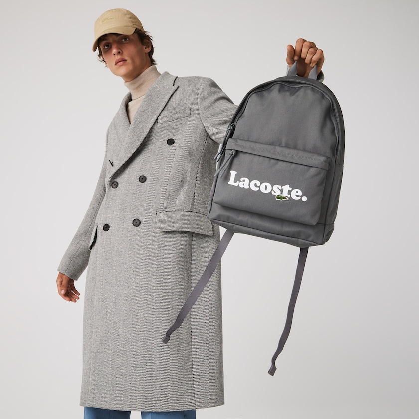 Mochilas Lacoste Masculino Cinzentas Neocroc Branded Canvas EE6-89398K5