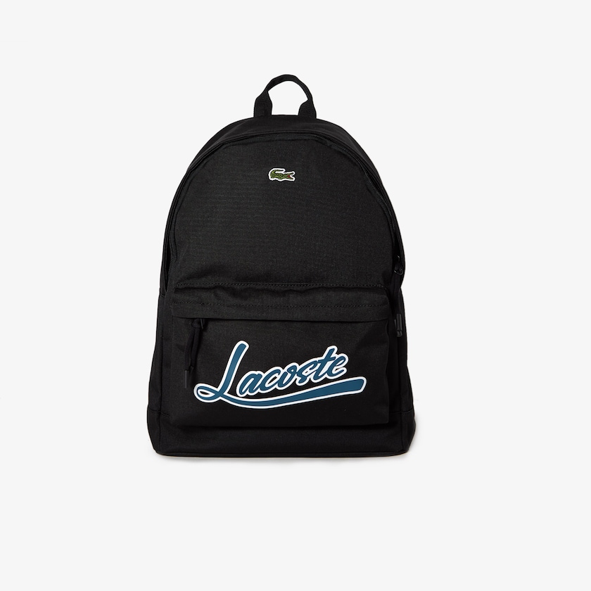 Mochilas Lacoste Masculino Pretas Neocroc Script WP4-27192T3