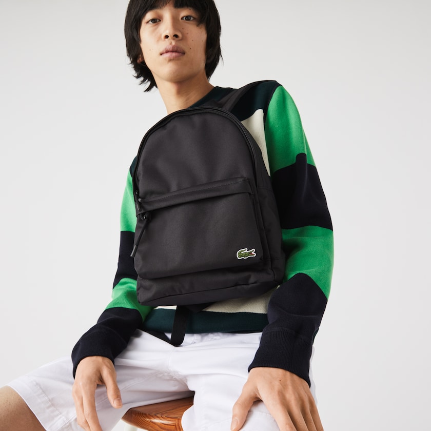 Mochilas Lacoste Masculino Pretas Neocroc Small Canvas FF5-75737N9