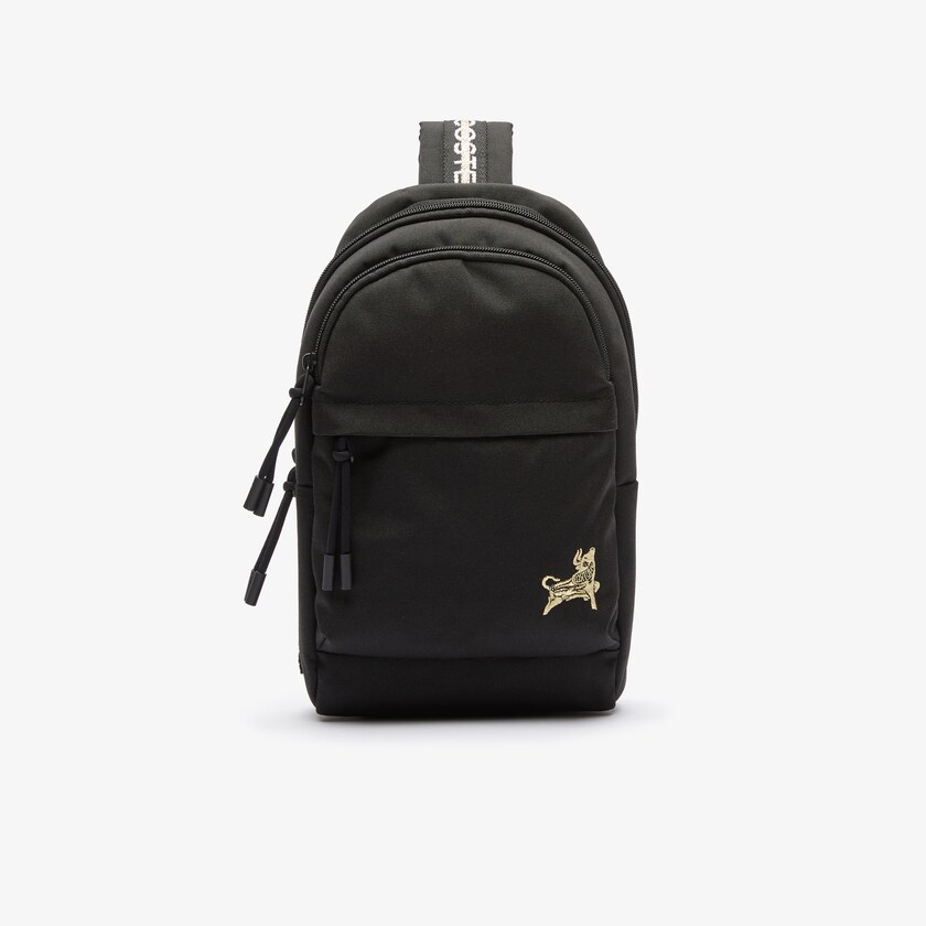 Mochilas Lacoste Masculino Pretas Douradas Pocket ON3-89968T2