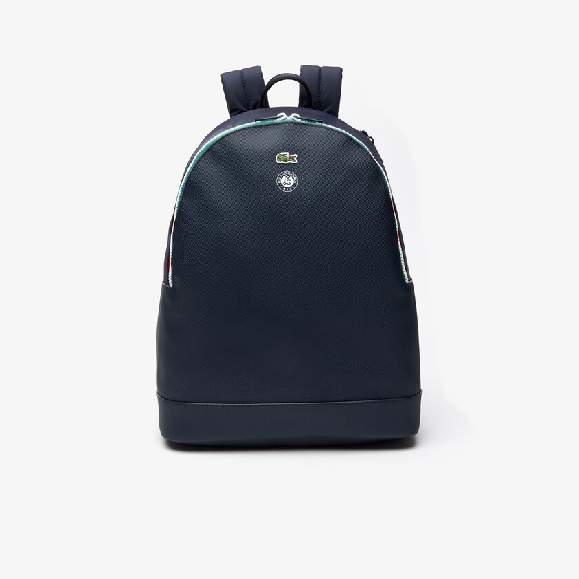 Mochilas Lacoste Masculino Azul Marinho Verdes Roland Garros Nylon OV1-73237U1