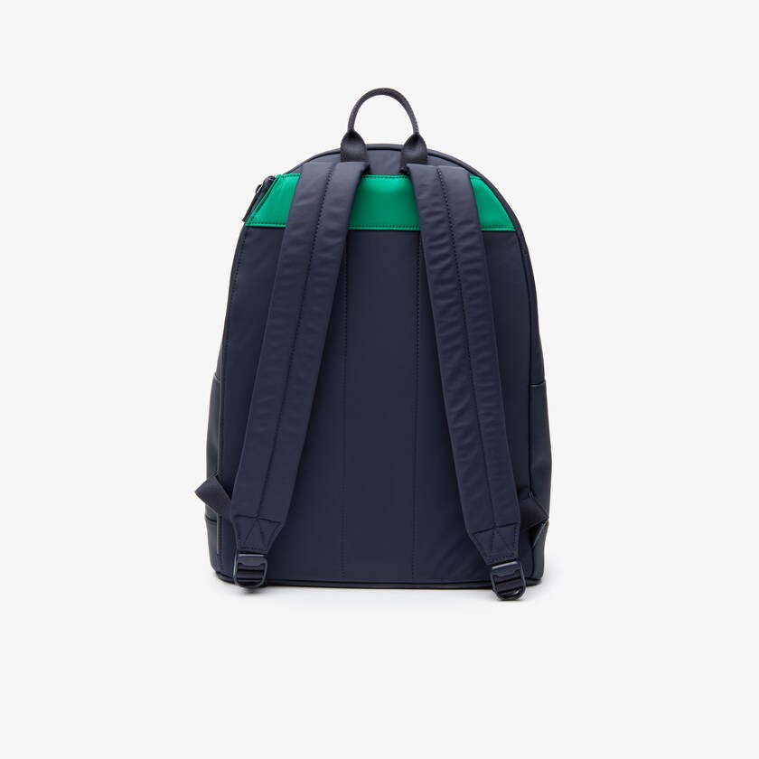 Mochilas Lacoste Masculino Azul Marinho Verdes Roland Garros Nylon OV1-73237U1
