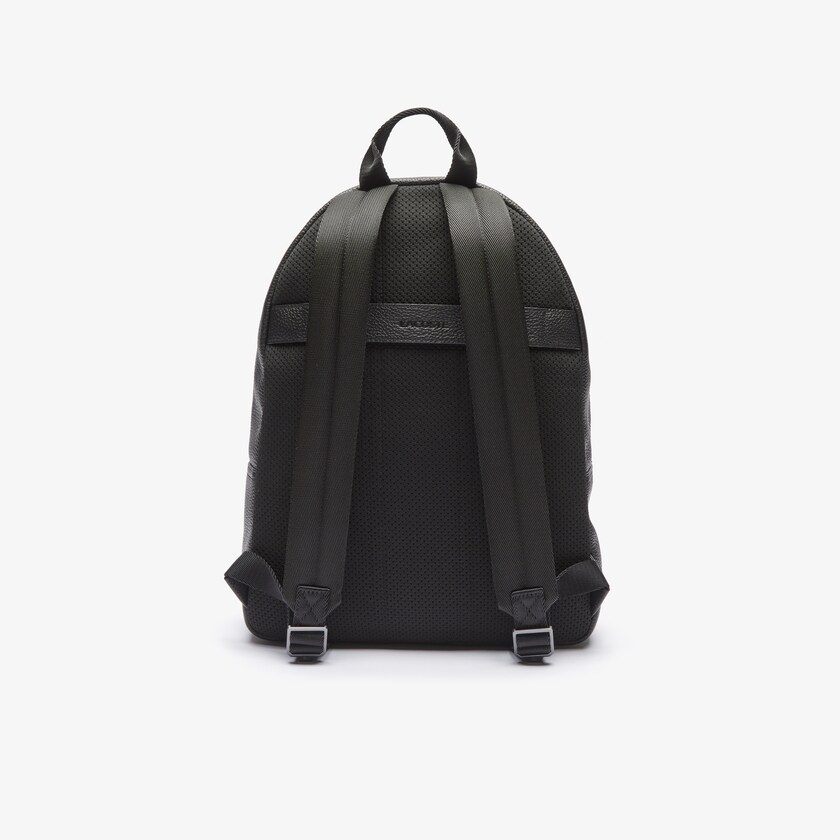 Mochilas Lacoste Masculino Pretas Soft Mate Matte Full-Grain Leather Flat AC4-04340G7