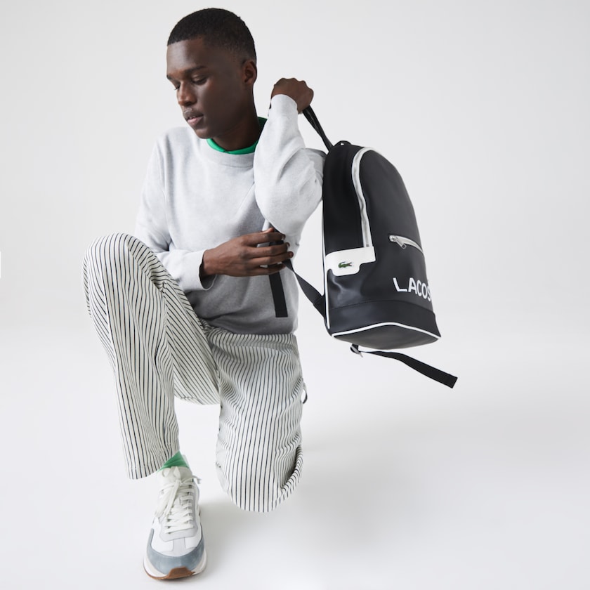 Mochilas Lacoste Masculino Pretas Ultimum Coated Canvas JN1-10701P8