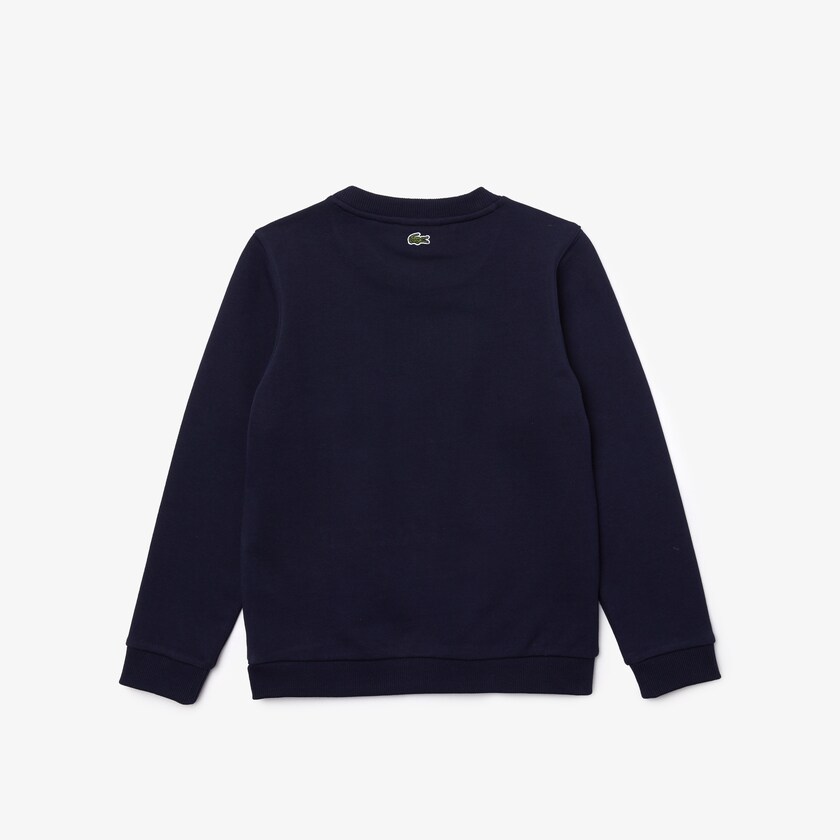 Moletons Lacoste Criança Azul Marinho Azuis Branco Chantaco Print Fleece NY3-51365K8