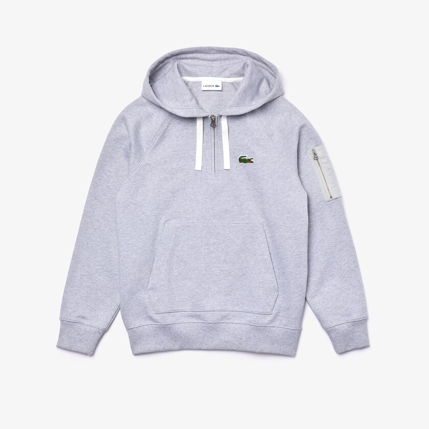 Moletons Lacoste Masculino Cinzentas Contrast Pocket Fleece PT7-40294Q3