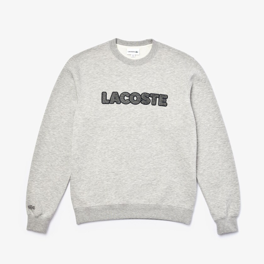 Moletons Lacoste Masculino Cinzentas Crew Neck Flecked Fleece VS6-46534X4