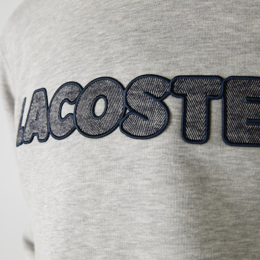 Moletons Lacoste Masculino Cinzentas Crew Neck Flecked Fleece VS6-46534X4