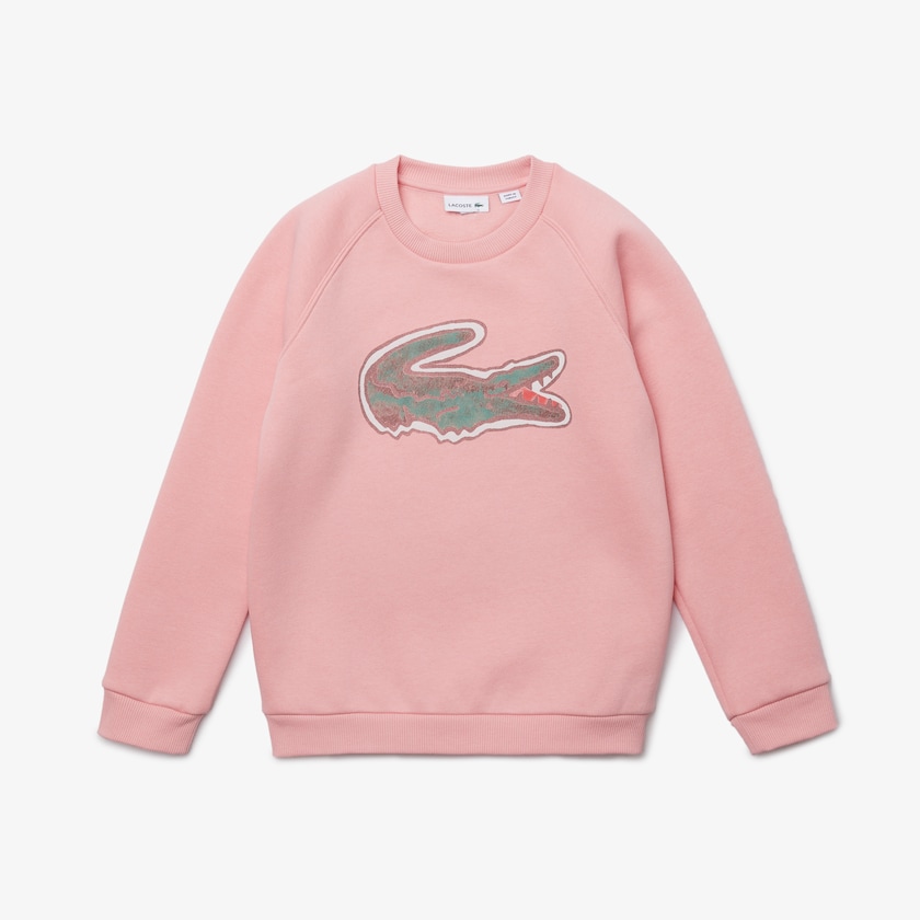 Moletons Lacoste Criança Rosa Crocodile Graphic Fleece OT2-14861I9
