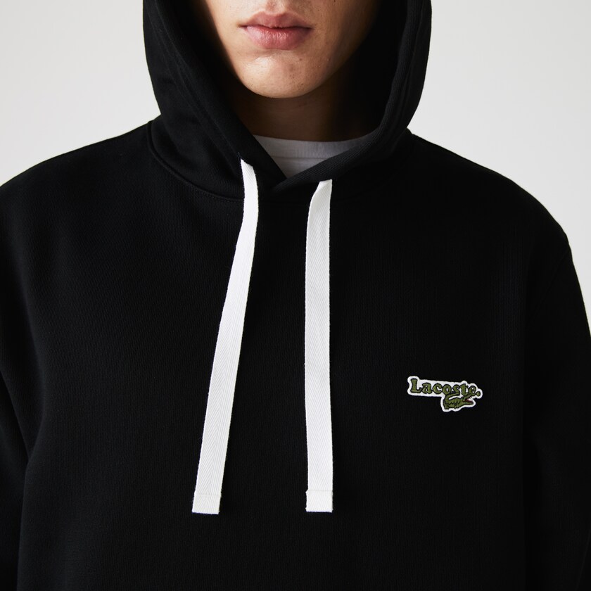 Moletons Lacoste Masculino Pretas Hooded Fleece TA4-36383I0