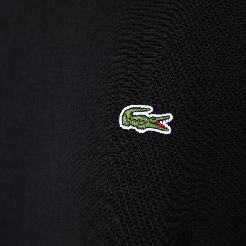 Moletons Lacoste Masculino Pretas LIVE Crew Neck Embroidered Cotton Blend MI6-17681V7
