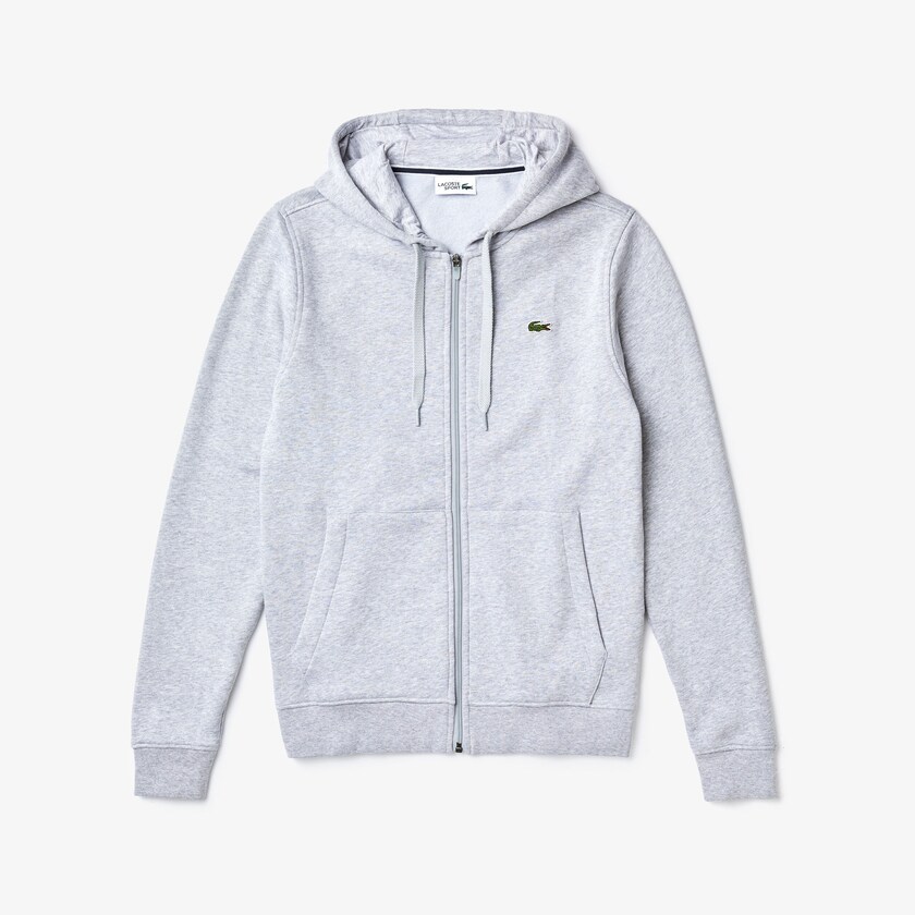 Moletons Lacoste Masculino Cinzentas Presidents Cup Hooded Back-Printed Fleece Zip Golf ZJ7-99489L2