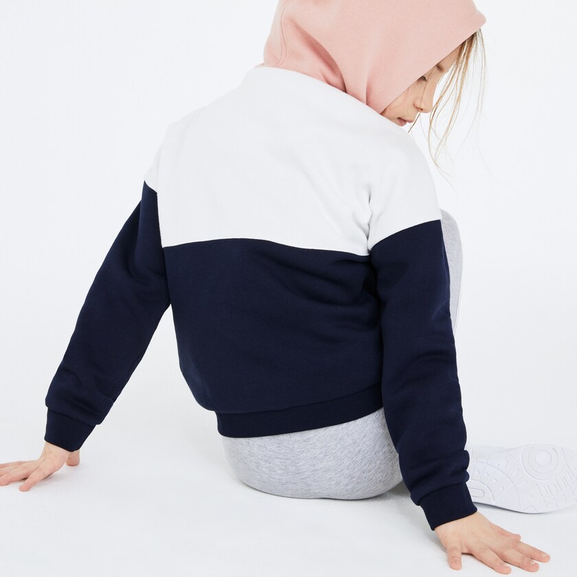 Moletons Lacoste Criança Rosa Branco Azul Marinho Azuis Cinzentas SPORT Colorblock Fleece HW1-12401Y3