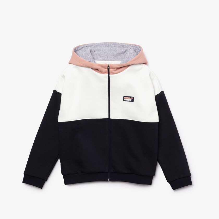 Moletons Lacoste Criança Rosa Branco Azul Marinho Azuis Cinzentas SPORT Colorblock Fleece HW1-12401Y3