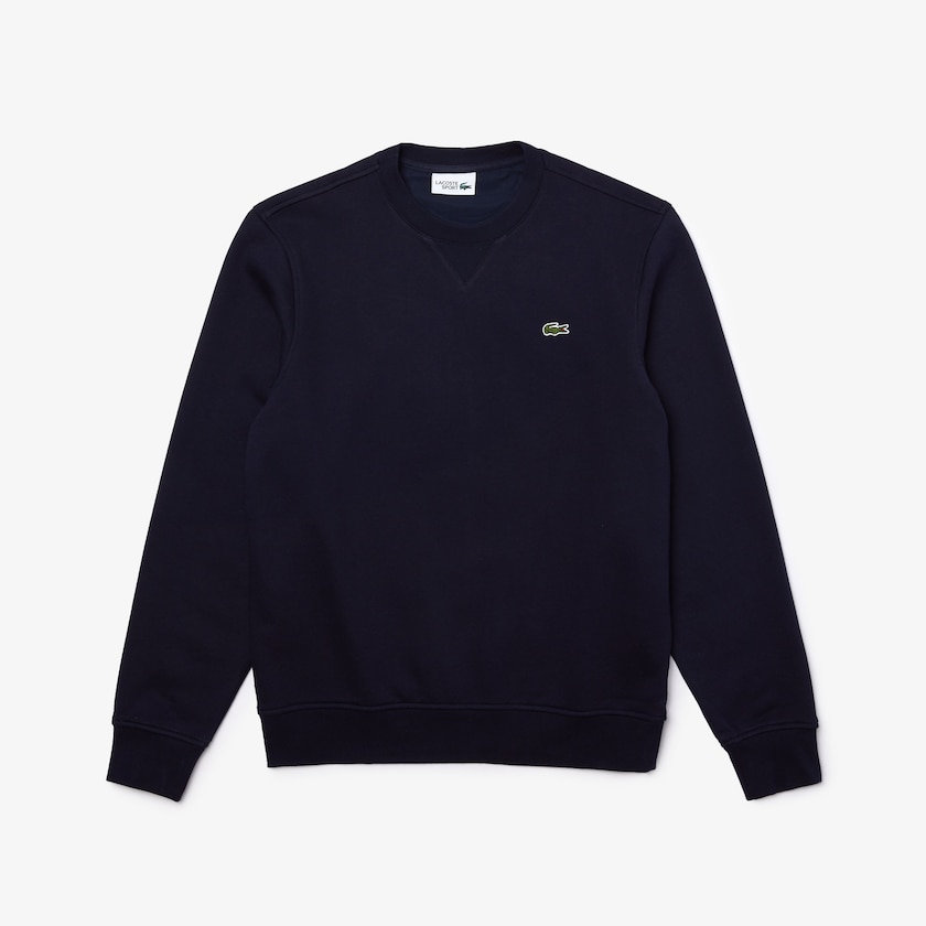 Moletons Lacoste Masculino Azul Marinho Azuis SPORT Cotton Blend Fleece IK7-09140E2