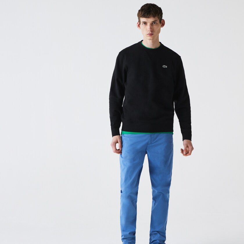 Moletons Lacoste Masculino Pretas SPORT Cotton Blend Fleece KR4-82198D8
