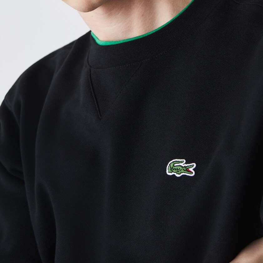 Moletons Lacoste Masculino Pretas SPORT Cotton Blend Fleece KR4-82198D8