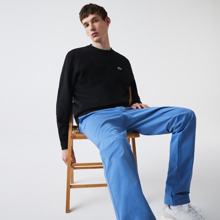 Moletons Lacoste Masculino Pretas SPORT Cotton Blend Fleece KR4-82198D8
