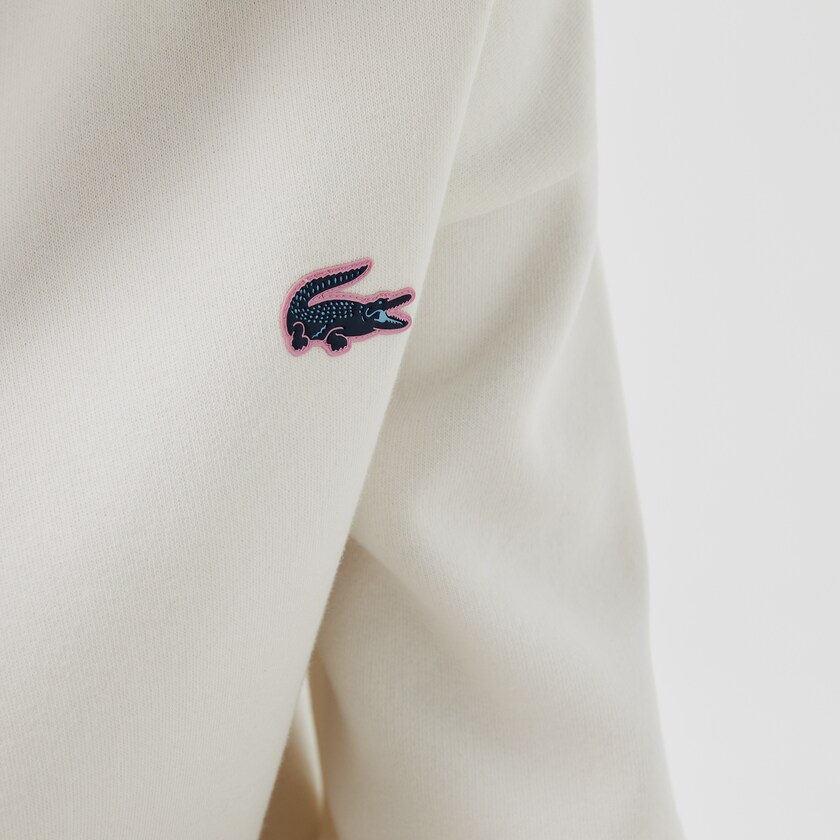 Moletons Lacoste Feminino Branco SPORT Crew Neck Cotton FO0-20142W1