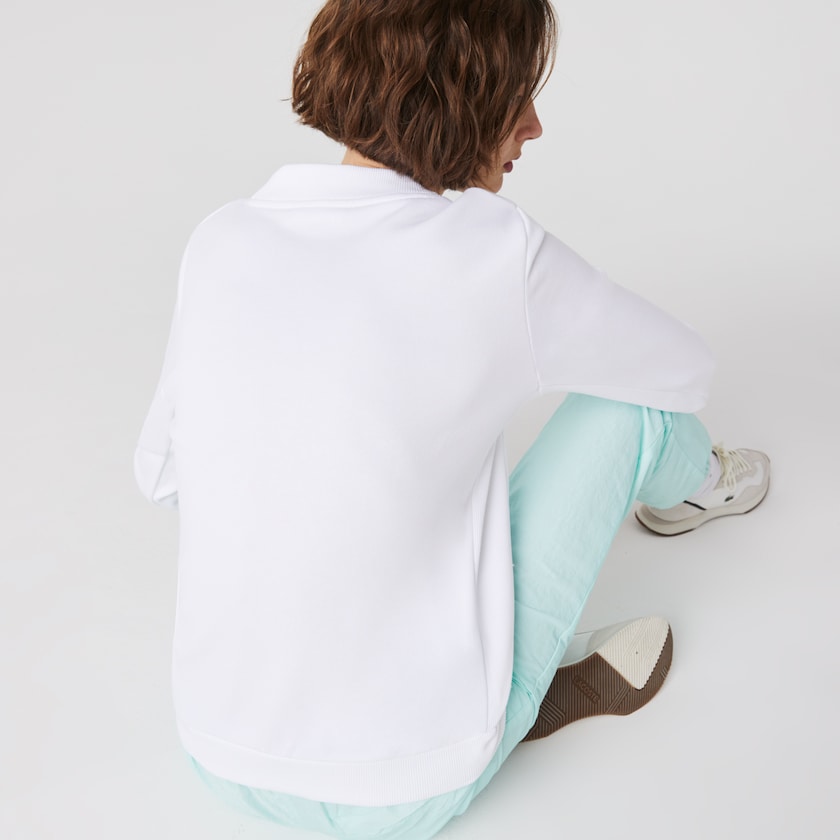 Moletons Lacoste Feminino Branco SPORT Fleece Tennis HL2-42954O3