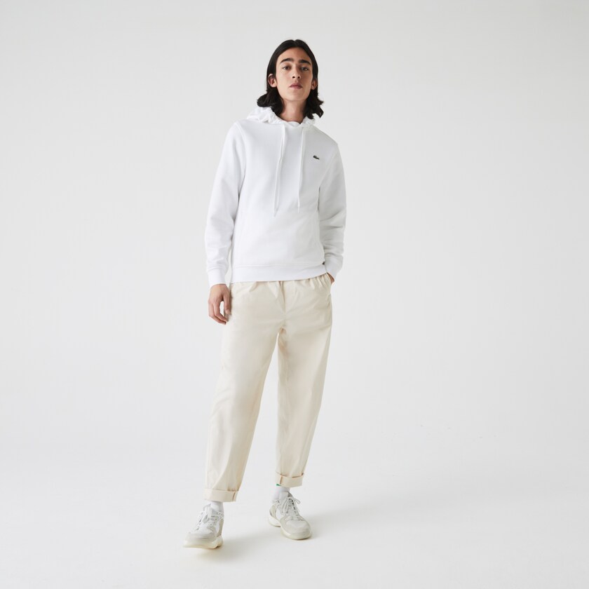 Moletons Lacoste Masculino Branco SPORT Hooded Fleece KW2-29882K7