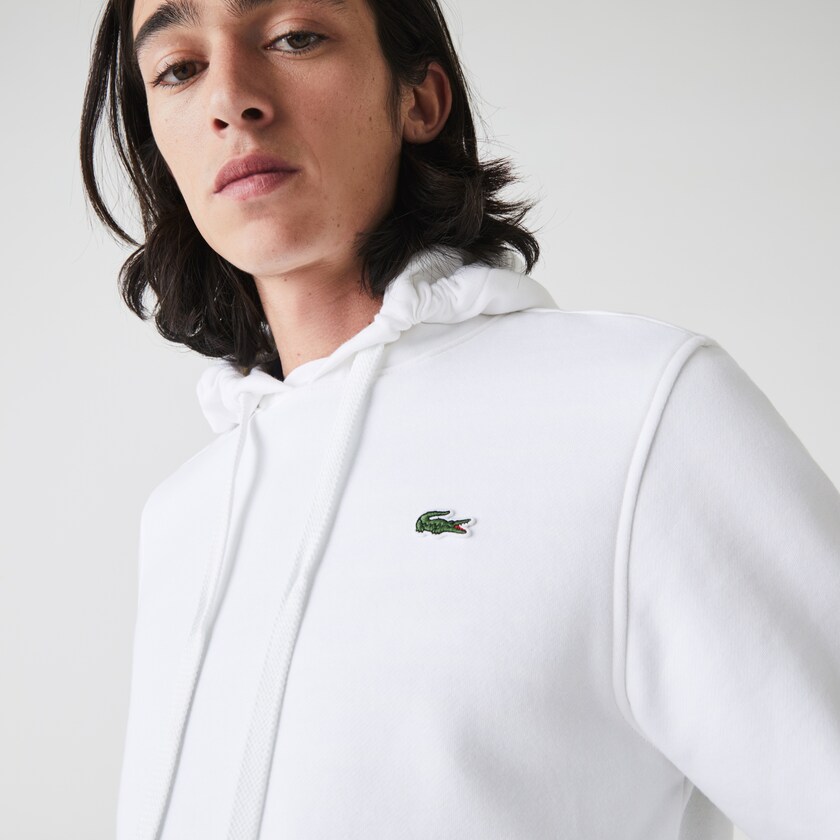 Moletons Lacoste Masculino Branco SPORT Hooded Fleece KW2-29882K7