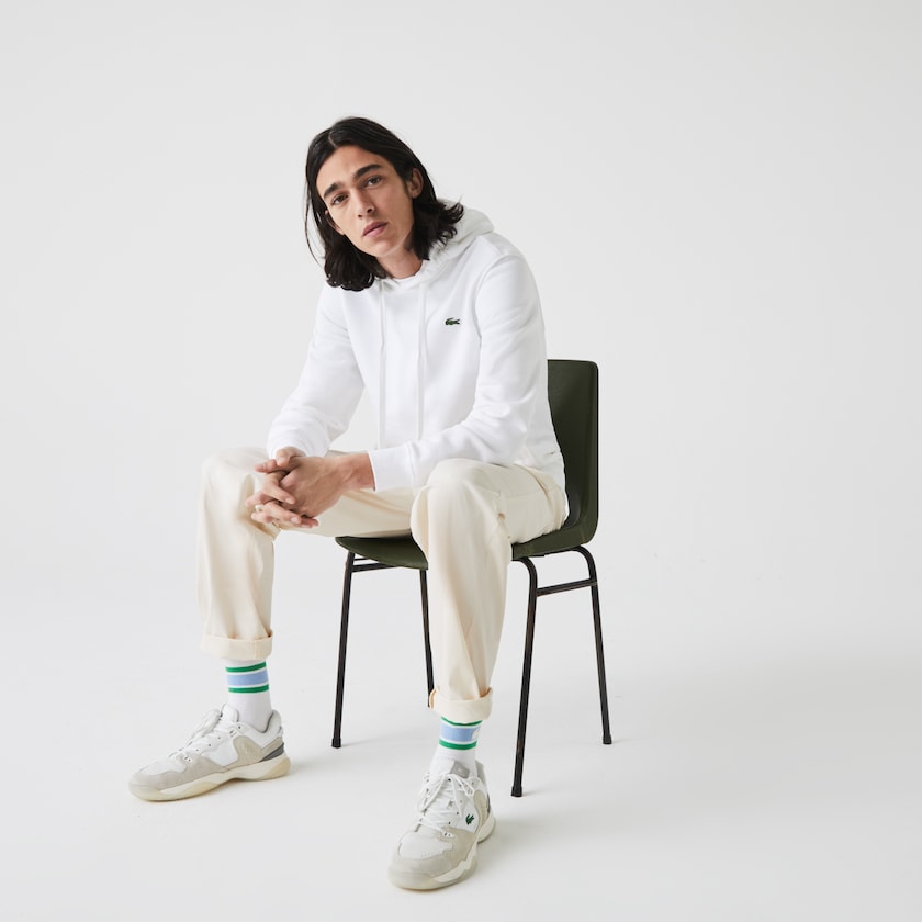 Moletons Lacoste Masculino Branco SPORT Hooded Fleece KW2-29882K7
