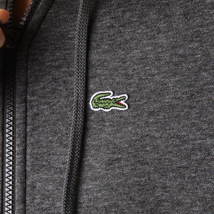 Moletons Lacoste Feminino Cinzentas SPORT Hooded Fleece Zip Tennis MB1-24542K6