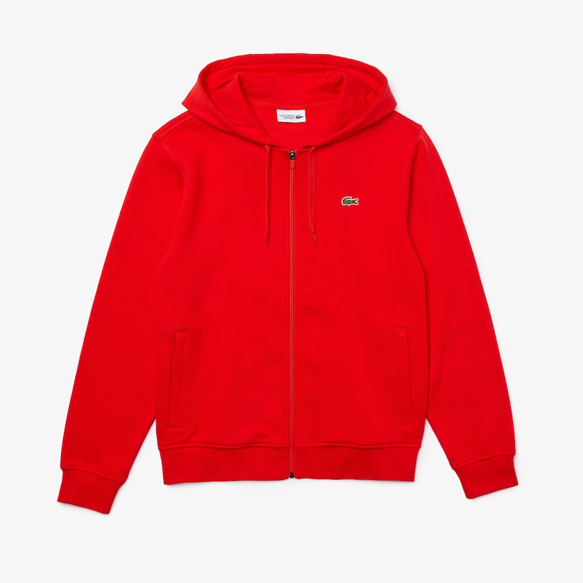 Moletons Lacoste Masculino Vermelhas SPORT Hooded Lightweight Bi-material YO0-13181A0
