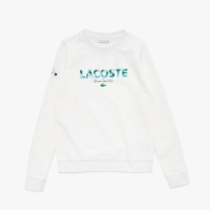 Moletons Lacoste Feminino Branco Azul Marinho Azuis SPORT Miami Open Print Fleece TT0-73177P4