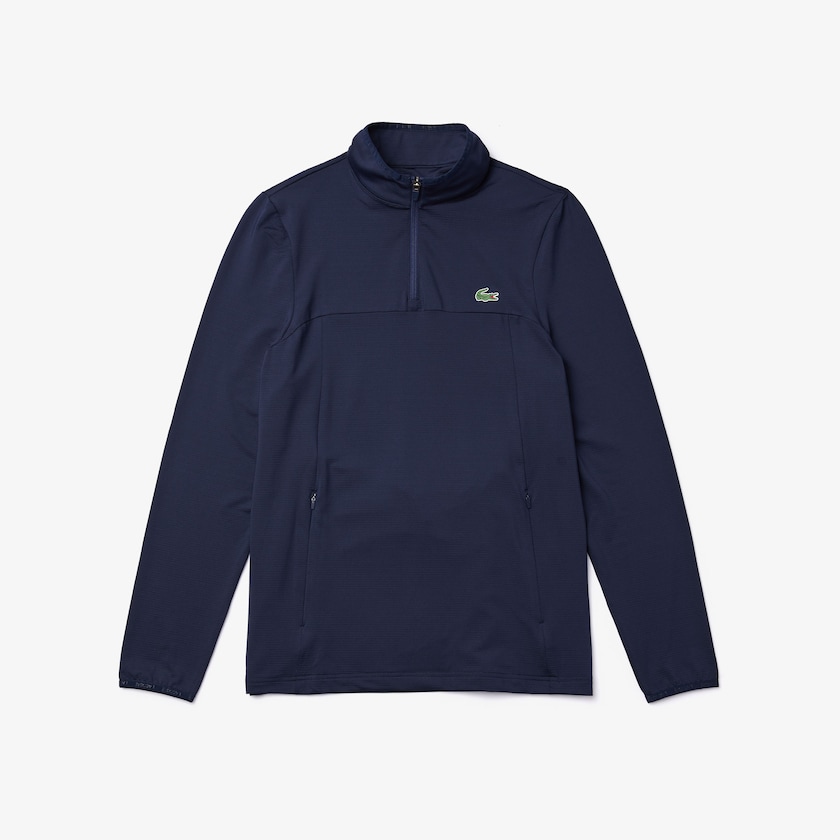 Moletons Lacoste Masculino Azul Marinho Azuis SPORT Stretch Zippered Collar HB6-14021X1
