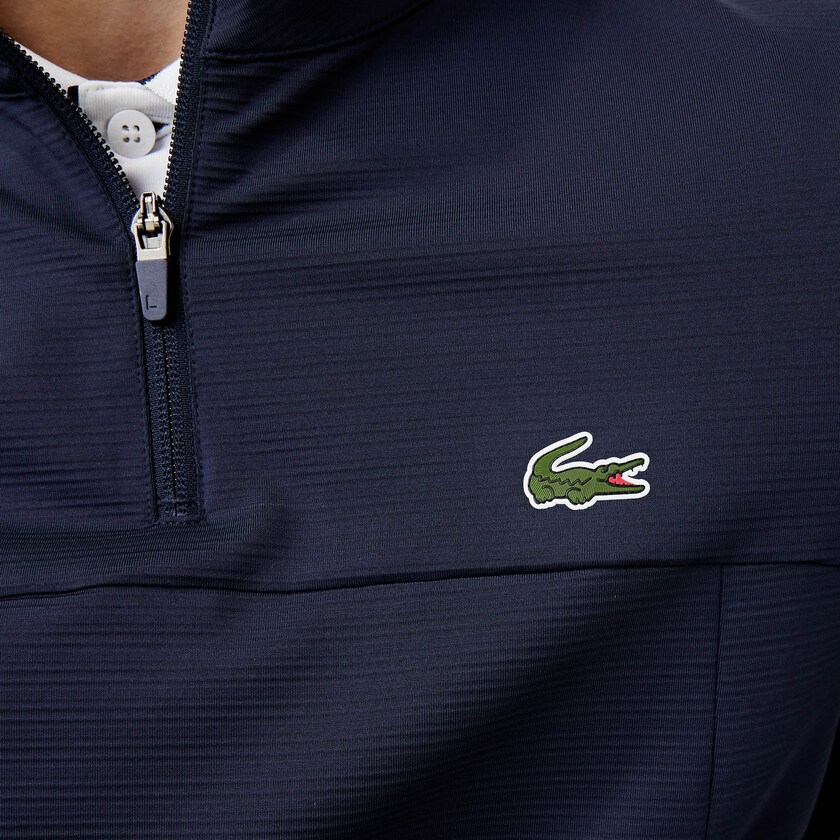 Moletons Lacoste Masculino Azul Marinho Azuis SPORT Stretch Zippered Collar HB6-14021X1
