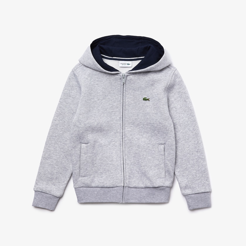 Moletons Lacoste Criança Cinzentas Azul Marinho Azuis SPORT Tennis Zippered Fleece FG8-32883Q9