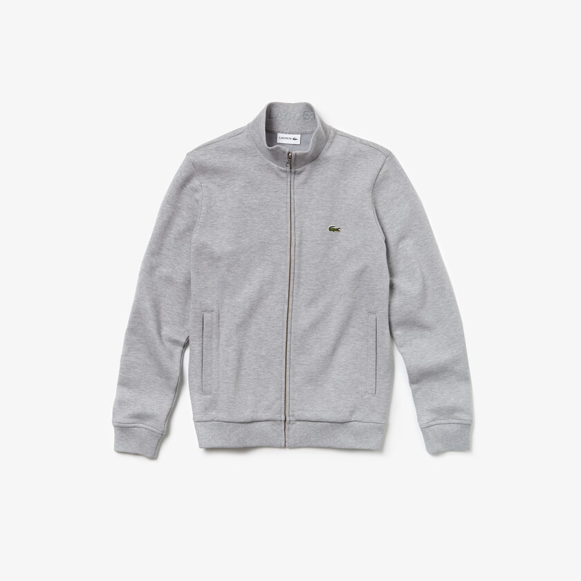 Moletons Lacoste Masculino Cinzentas Zip Fleece DH8-85798V3