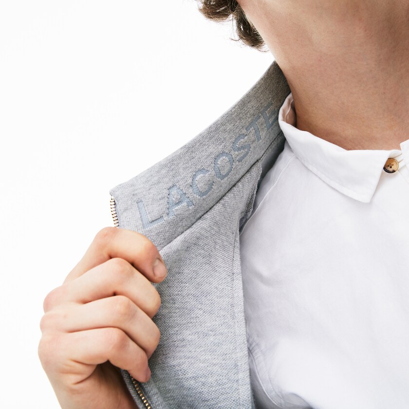 Moletons Lacoste Masculino Cinzentas Zip Fleece DH8-85798V3
