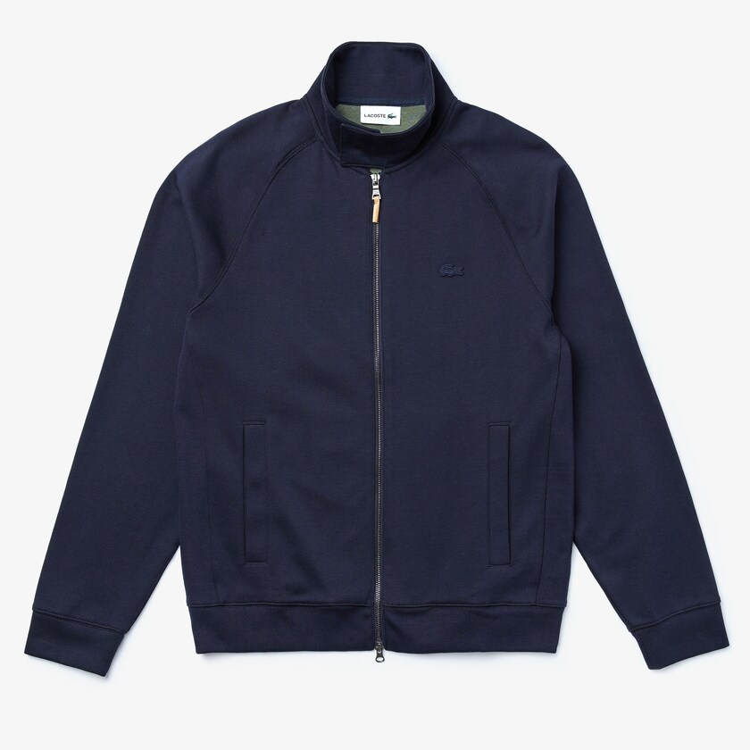 Moletons Lacoste Masculino Azul Marinho Azuis Caqui Verdes Zippered Solid GC7-18091F3