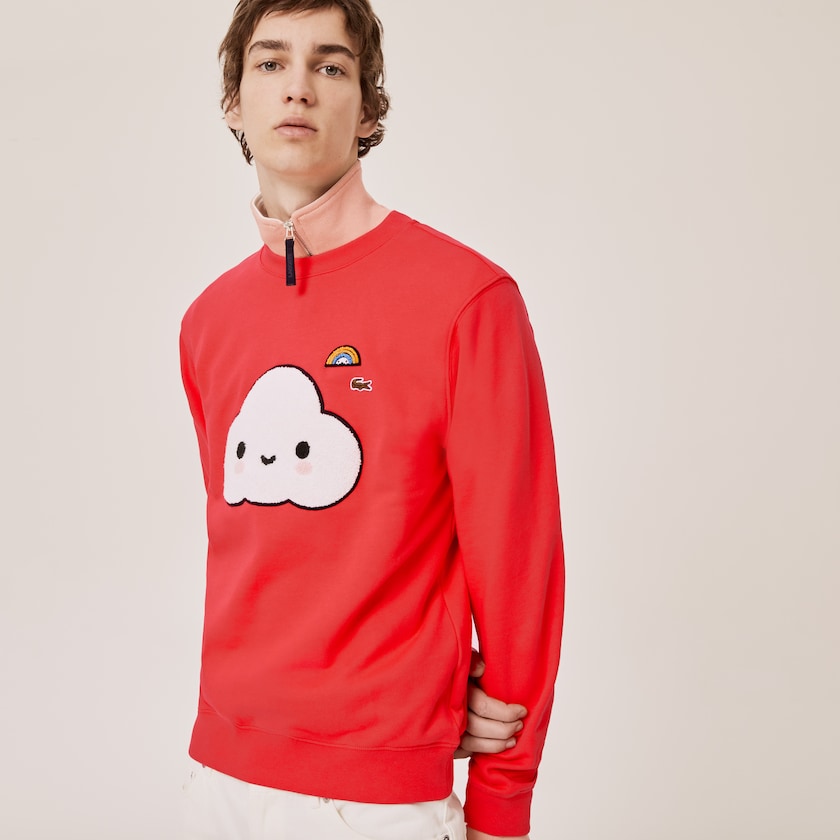 Moletons Lacoste Feminino Vermelhas x FriendsWithYou Print PJ0-04750D2