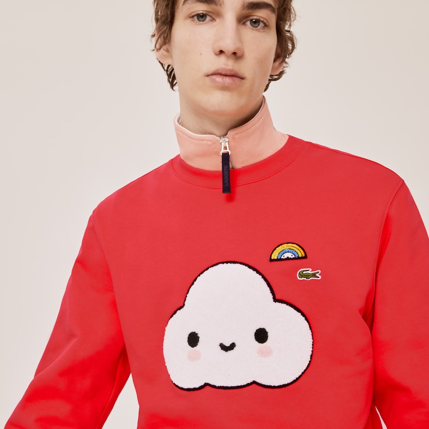 Moletons Lacoste Feminino Vermelhas x FriendsWithYou Print PJ0-04750D2