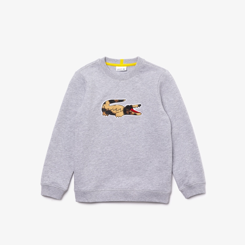 Moletons Lacoste Criança Cinzentas Branco x National Geographic Fleece KO2-09870Y8
