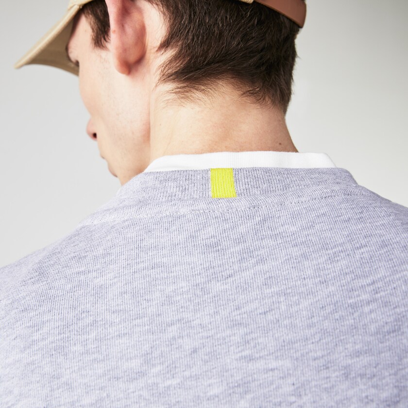 Moletons Lacoste Masculino Cinzentas Branco x National Geographic Organic Cotton KS0-69766F4