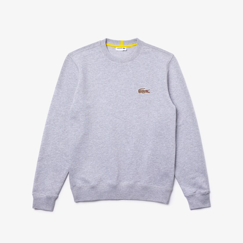 Moletons Lacoste Masculino Cinzentas Branco x National Geographic Organic Cotton KS0-69766F4