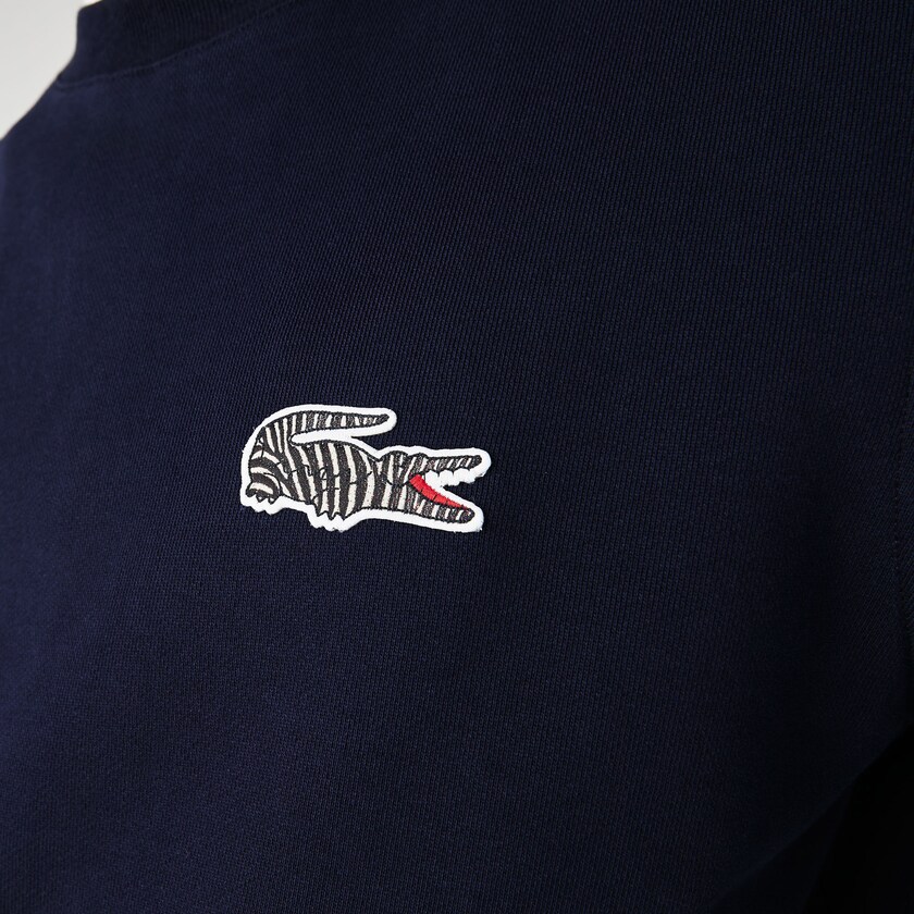 Moletons Lacoste Masculino Azul Marinho Azuis Branco x National Geographic Organic Cotton CF4-55455U2
