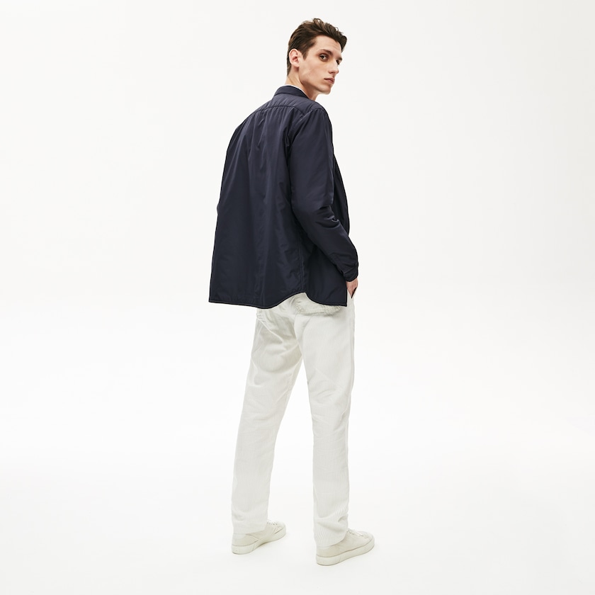 Camisas Lacoste Masculino Azul Marinho Azuis Padded Solid JT3-94829A9