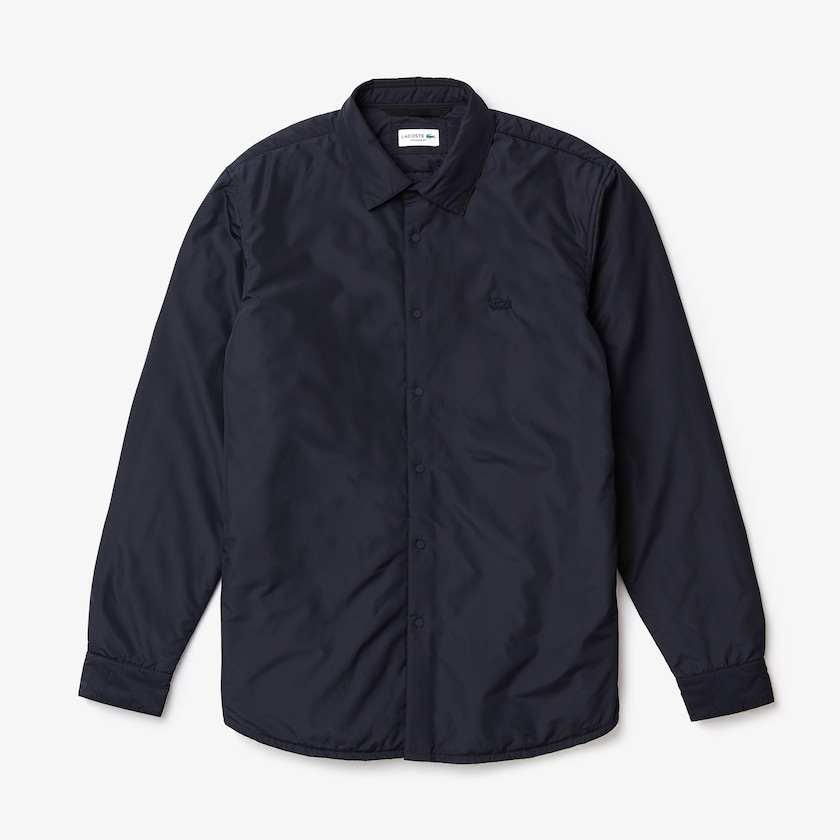 Camisas Lacoste Masculino Azul Marinho Azuis Padded Solid JT3-94829A9