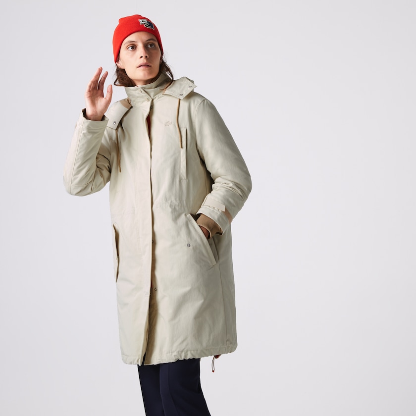 Parka Jackets Lacoste Feminino Bege Quilted Interior Jacket 2-in-1 IN9-28222M9