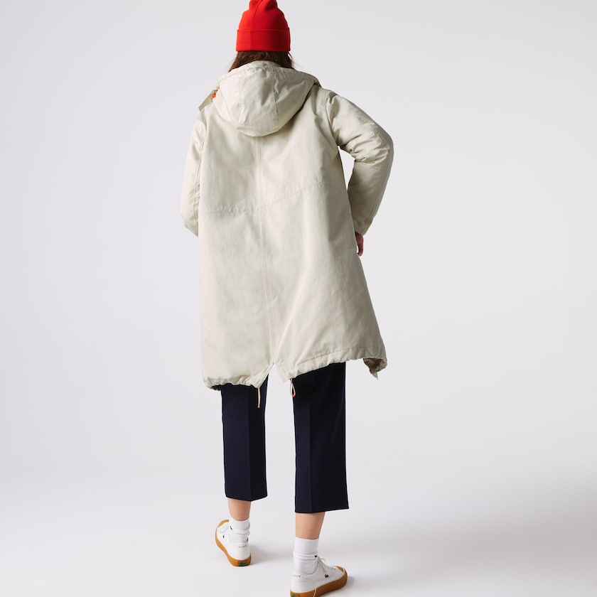Parka Jackets Lacoste Feminino Bege Quilted Interior Jacket 2-in-1 IN9-28222M9
