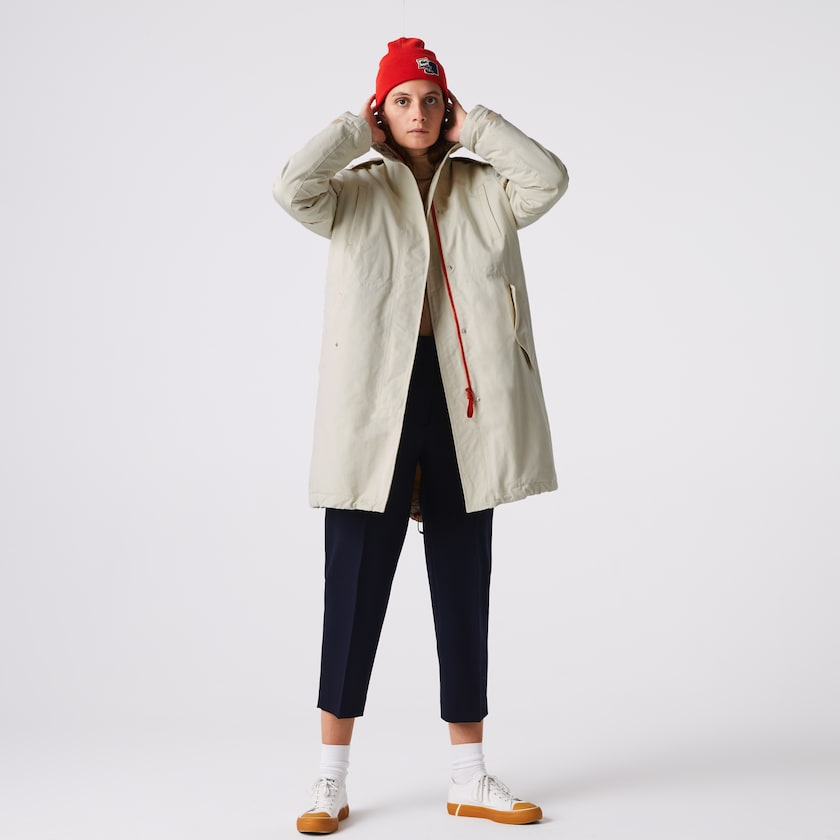 Parka Jackets Lacoste Feminino Bege Quilted Interior Jacket 2-in-1 IN9-28222M9