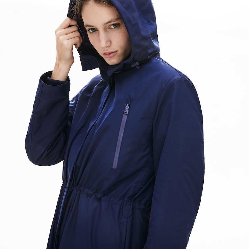 Parka Jackets Lacoste Feminino Azul Marinho Azuis Reversible Jacket 4-in-1 LR1-41784L2