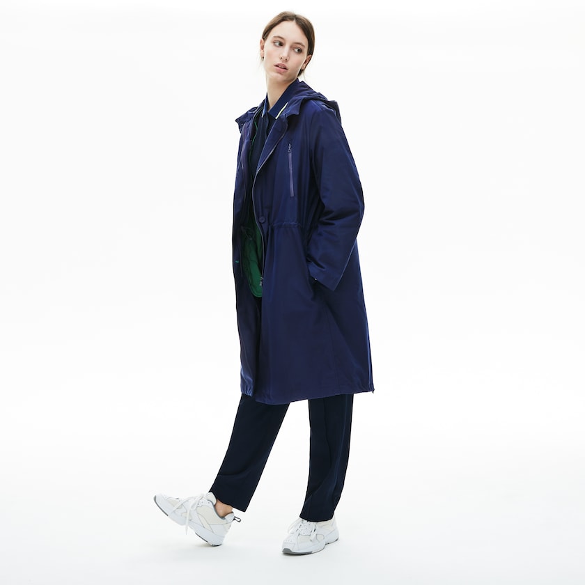 Parka Jackets Lacoste Feminino Azul Marinho Azuis Reversible Jacket 4-in-1 LR1-41784L2
